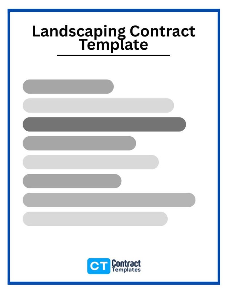 Landscaping Contract
