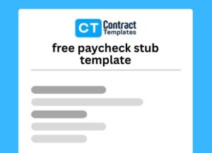 free paycheck stub template