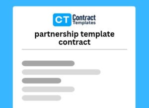 partnership template contract